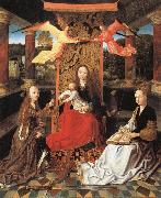 unknow artist Madonna and Child  Enthroned with SS.Catherine and Barbara oil painting picture wholesale